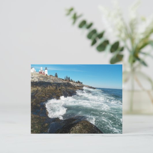 Pemaquid Point Lighthouse Postkarte (Stehend Vorderseite)