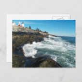 Pemaquid Point Lighthouse Postkarte (Vorne/Hinten)