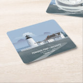 Pemaquid Point Lighthouse Rechteckiger Pappuntersetzer (angewinkelt)