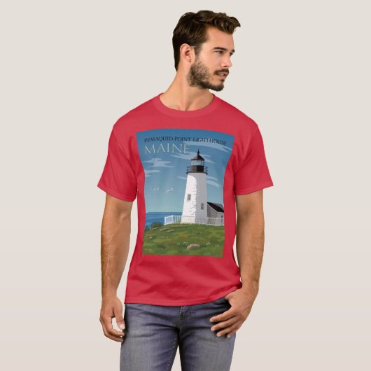 Pemaquid Point Lighthouse T-Shirt (Vorne ganz)