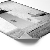 Pemaquid Point Maine Leuchtturm Schwarz-Weiß Poster (Ecke)