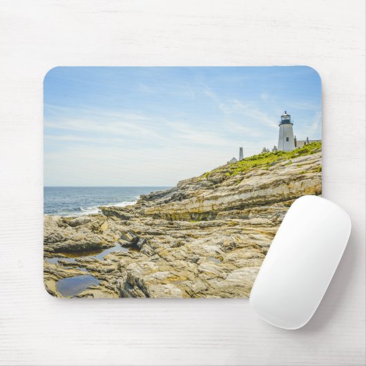 Pemaquid Point Maine Lighthouse Mousepad (Mit Mouse)