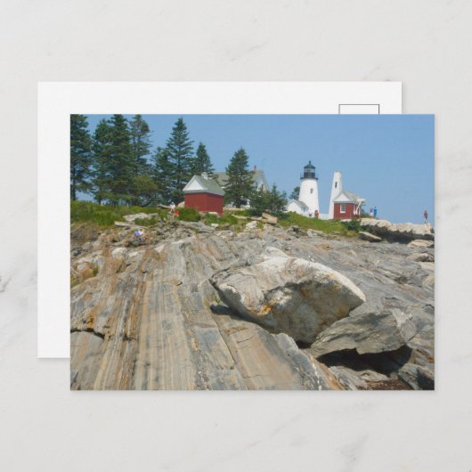 Pemaquid Point Maine Postkarte (Vorne/Hinten)