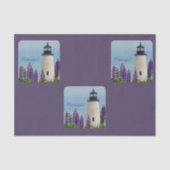 Pemaquid Point Plum Lighthouse Decoupage Seidenpapier (Vorderseite)
