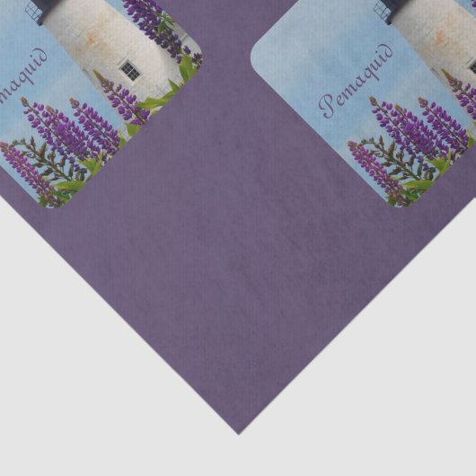 Pemaquid Point Plum Lighthouse Decoupage Seidenpapier (Ausschnitt)