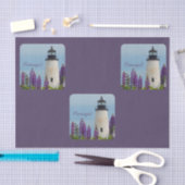 Pemaquid Point Plum Lighthouse Decoupage Seidenpapier (Handwerk)