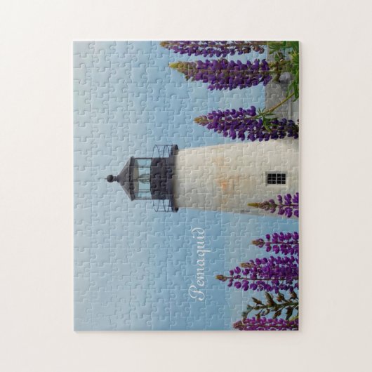 Pemaquid Point Surf Weiße Küste Maine Leuchtturm Puzzle (Vertikal)