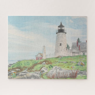 Pemaquid Point Wasserfarben-Puzzle 520 Teile Puzzle