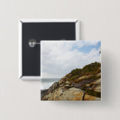 Pemaquid Punkt-Leuchtturm auf einem felsigen Button (Vorne & Hinten)