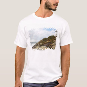 Pemaquid Punkt-Leuchtturm auf einem felsigen T-Shirt