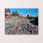 Pemaquid Punkt-Leuchtturm, Bristol Maine Puzzle (Horizontal)