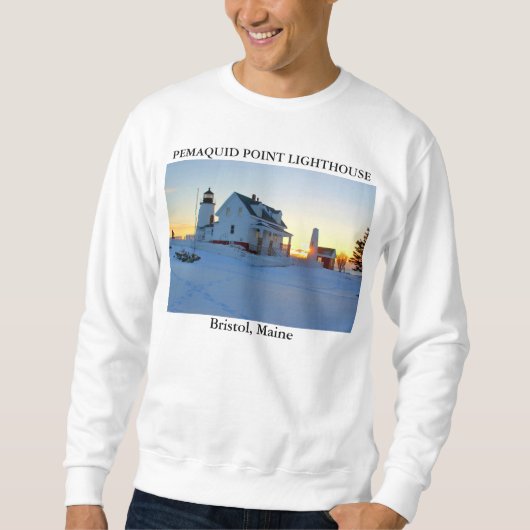 Pemaquid Punkt-Leuchtturm, Bristol Maine Sweatshirt (Vorderseite)