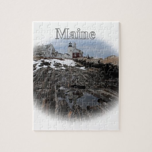 Pemaquid Punkt-Leuchtturm Maine Puzzle (Vertikal)