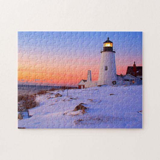 Pemaquid Punkt-Leuchtturm, Maine Puzzle (Horizontal)