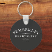 Pemberley Derbyshire Jane Austen Schlüsselanhänger (Vorderseite)