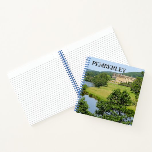 Pemberley in Derbyshire Spiral Notebook Notizblock (Innenseite)