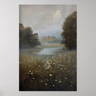 Pemberley Manor Stolz und Vorurteil Kunst Druck Poster