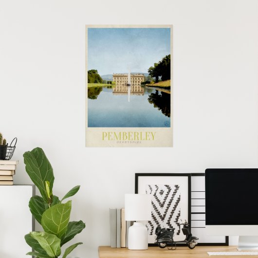 Pemberley Travel Poster (Heimbüro)