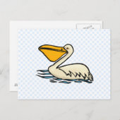 Pemberton Pelican Postkarte (Vorne/Hinten)