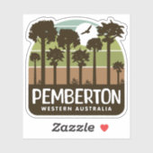 Pemberton, Western Australien Aufkleber (Blatt)
