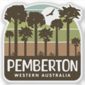 Pemberton, Western Australien Aufkleber (Vorderseite)