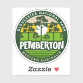 Pemberton, Western Australien Aufkleber (Blatt)