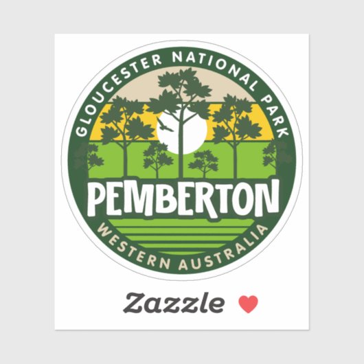 Pemberton, Western Australien Aufkleber (Blatt)