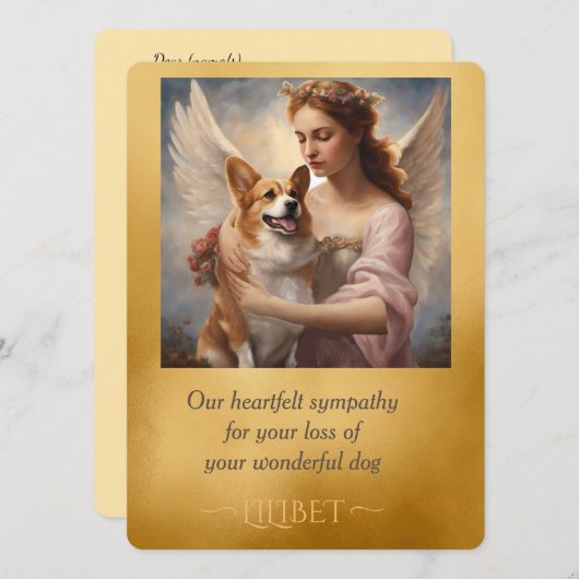 Pembroke Corgi elegantes Angel Beileid (Vorne/Hinten)