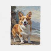 Pembroke Corgi Fleecedecke (Vorderseite)