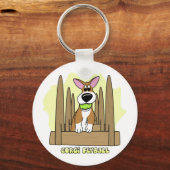 Pembroke Corgi Flyball Schlüsselanhänger (Vorderseite)