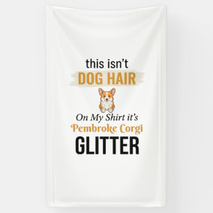 Pembroke Corgi Glitter Lustiges Hunde-Liebhaber-De Banner