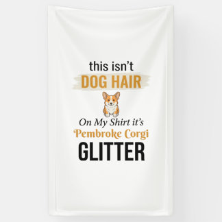 Pembroke Corgi Glitter Lustiges Hunde-Liebhaber-De Banner
