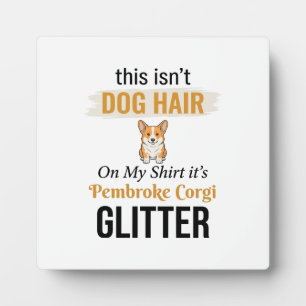 Pembroke Corgi Glitter Lustiges Hunde-Liebhaber-De Fotoplatte