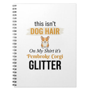 Pembroke Corgi Glitter Lustiges Hunde Liebhaber De Notizblock