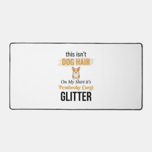Pembroke Corgi Glitter Lustiges Hunde-Liebhaber-De Schreibtischunterlage