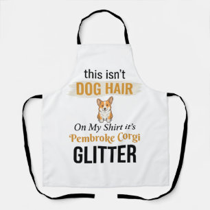 Pembroke Corgi Glitter Lustiges Hunde Liebhaber De Schürze