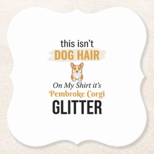 Pembroke Corgi Glitter Lustiges Hunde-Liebhaber-De Untersetzer