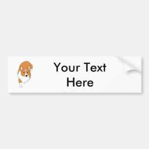 Pembroke Corgi Hund sich Zeichnend Illustration hi Autoaufkleber