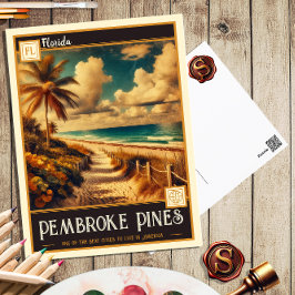 Pembroke Pines, Florida | Vintage Postkarte