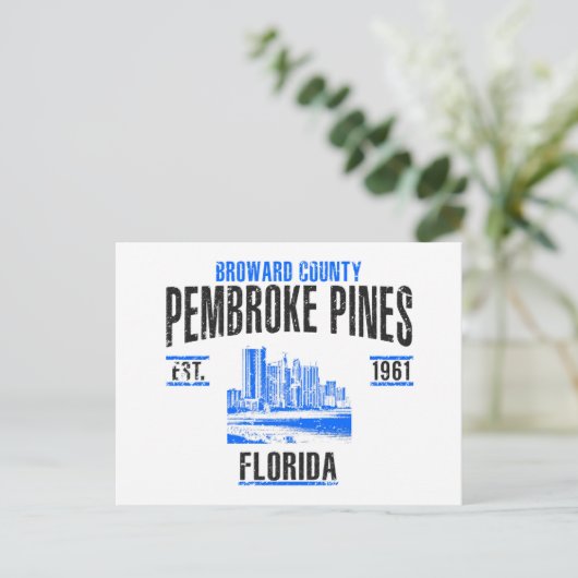 Pembroke Pines Postkarte (Stehend Vorderseite)