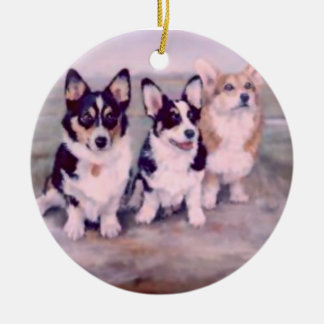 PEMBROKE WALISER CORGI-ORNAMENT KERAMIKORNAMENT