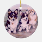 PEMBROKE WALISER CORGI-ORNAMENT KERAMIKORNAMENT (Hinten)