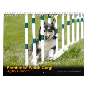 Pembroke-Walisercorgi-Agility-Kalender Kalender