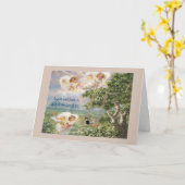 Pembroke-Walisercorgi-Beileids-Karte Karte (Gelbe Blume)