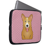 Pembroke-Walisercorgi-Cartoon Laptopschutzhülle (Vorne Rechts)