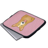 Pembroke-Walisercorgi-Cartoon Laptopschutzhülle (Vorne Knopf)