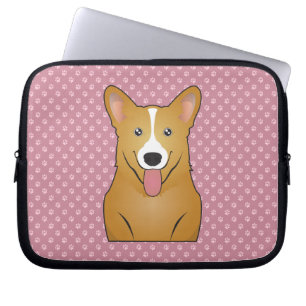 Pembroke-Walisercorgi-Cartoon Laptopschutzhülle