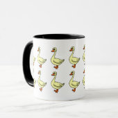 Pembroke-WaliserCorgi, der Enten-Tasse in Herden Tasse (Vorderseite Links)