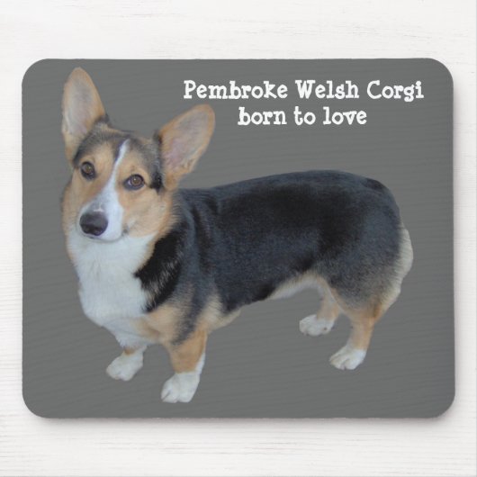 Pembroke-WaliserCorgi gefühlvolles Mousepad (Vorne)