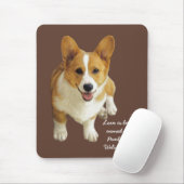 Pembroke-WaliserCorgi glückliches Mousepad (Mit Mouse)
